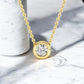 1/5ct Round Cut Solitaire Lab Grown Diamond Bezel Pendant Necklace