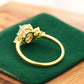 1.25 ct Oval Cut Lab Grown Diamond Engagement Ring • Vintage Marquise Diamond Cluster
