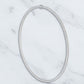 17.50ct Round Cut Lab Grown Diamond Elegant Tennis Style Necklace, 16 inch