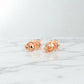 1/2ct Lab Grown Diamond Stud Earrings • 14K Yellow Gold Classic Solitaire Earrings