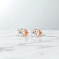 1.00Carat Lab Grown Diamond Stud Earrings •14K  Rose Gold Classic Solitaire Earrings