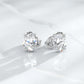 4 Carat Oval Cut Lab Grown Diamond Stud Earrings • Classic Solitaire Earrings