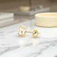 4 Carat Oval Cut Lab Grown Diamond Stud Earrings • Classic Solitaire Earrings