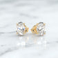 4 Carat Oval Cut Lab Grown Diamond Stud Earrings • Classic Solitaire Earrings
