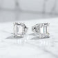 1.00ct Emerald Cut Lab Grown Diamond Stud Earrings
