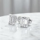 1.00ct Emerald Cut Lab Grown Diamond Stud Earrings