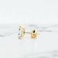 1/2ct Double Scoop Emerald Cut Lab Grown Diamond Stud Earrings