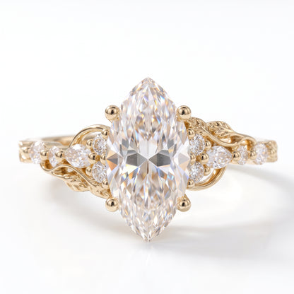1.21 Ct Lab Grown Marquise Diamond Ring