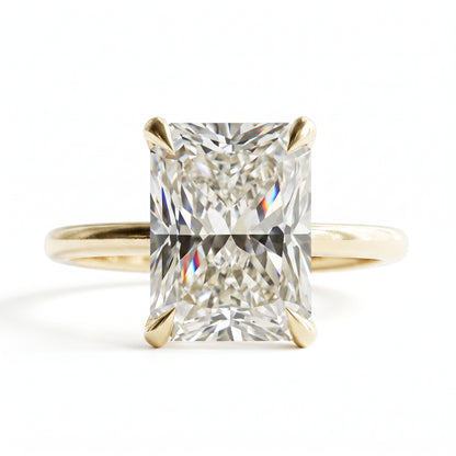 3Ct Radiant Cut Lab-Grown Engagement Ring Solitaire