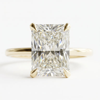 3Ct Radiant Cut Lab-Grown Engagement Ring Solitaire