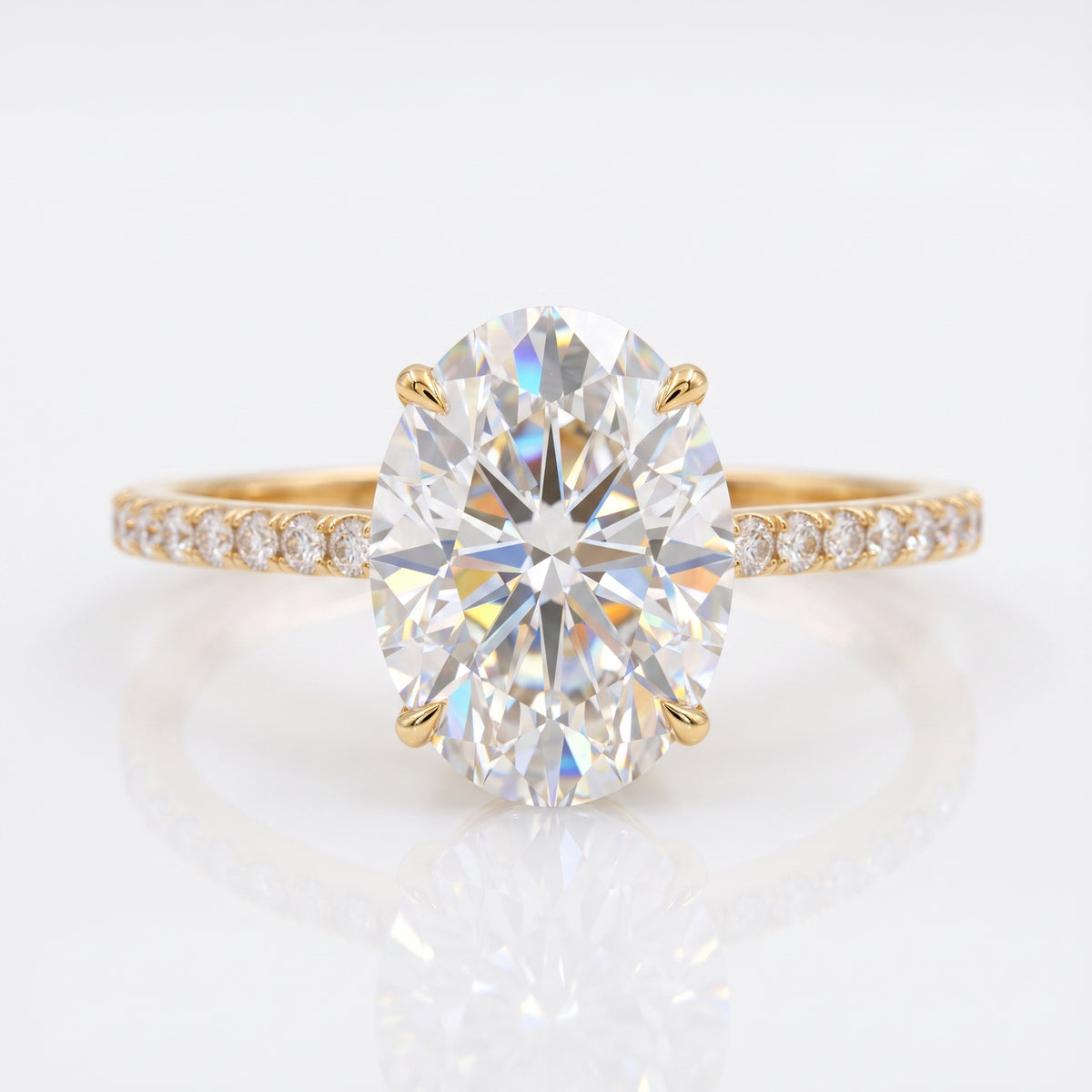 2.68 ct Oval Lab-Grown Diamond Engagement Ring – Ethical Luxury
