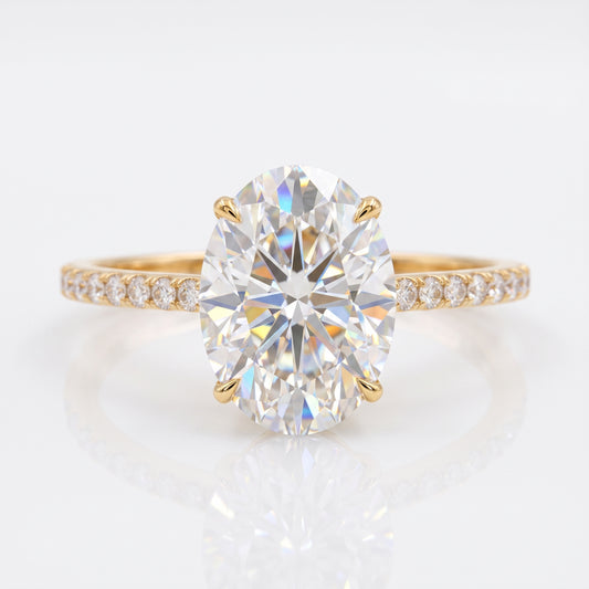 2.68 ct Oval Lab-Grown Diamond Engagement Ring – Ethical Luxury