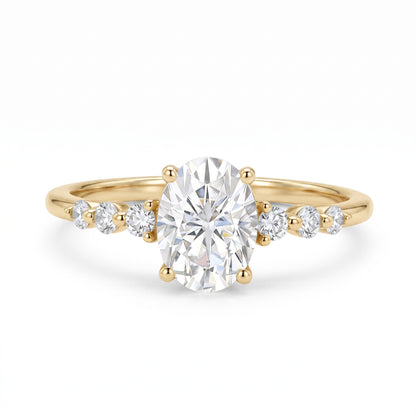 oval shaped diamond rings​

