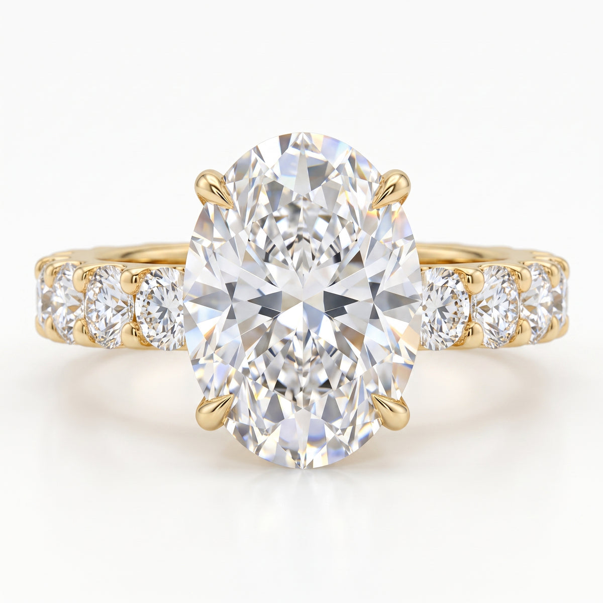 3.120ct Oval Cut 7x9mm Lab-Grown Ring