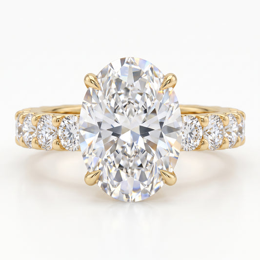 3.120ct Oval Cut 7x9mm Lab-Grown Ring