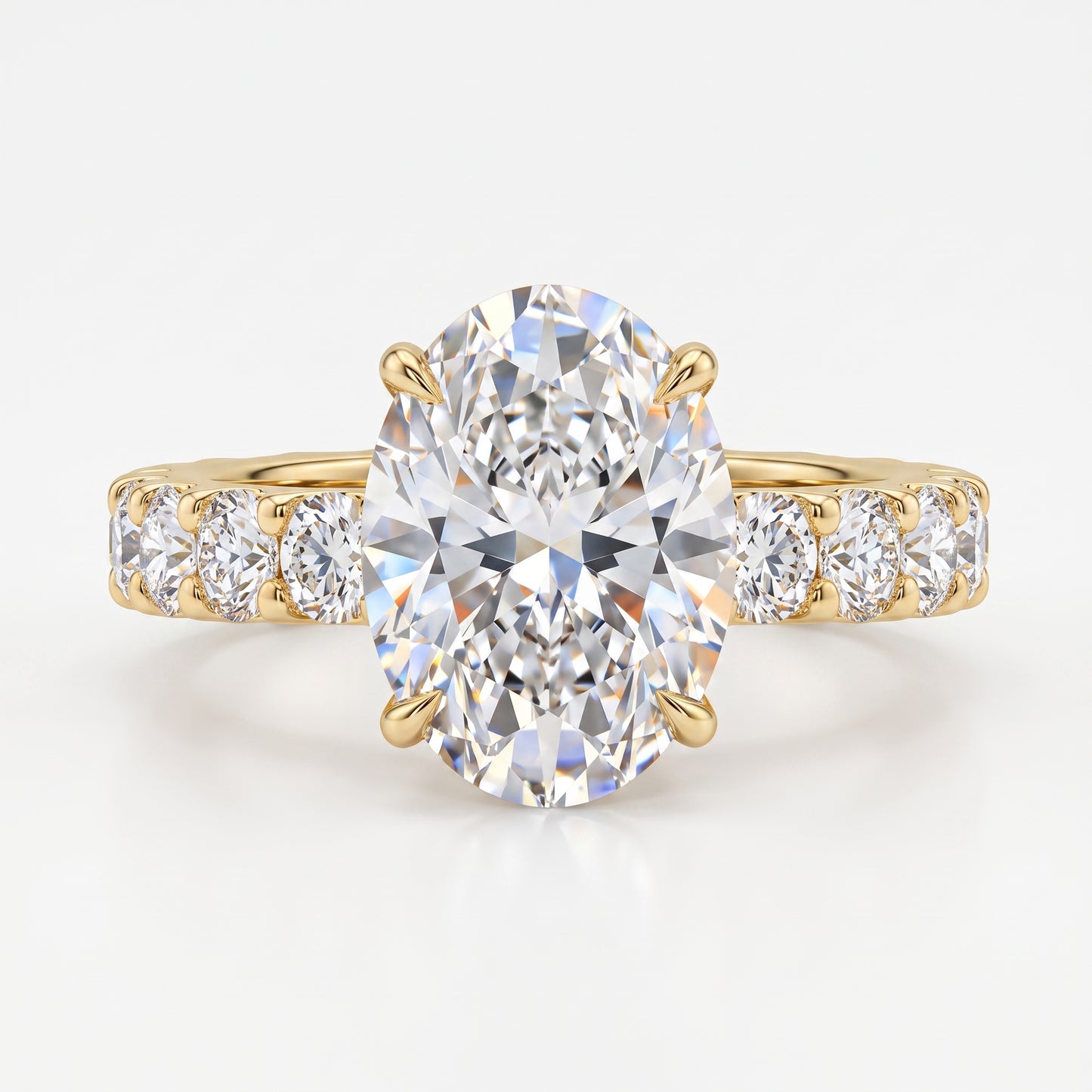 3.120ct Oval Cut 7x9mm Lab-Grown Ring