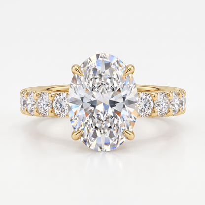3.120ct Oval Cut 7x9mm Lab-Grown Ring