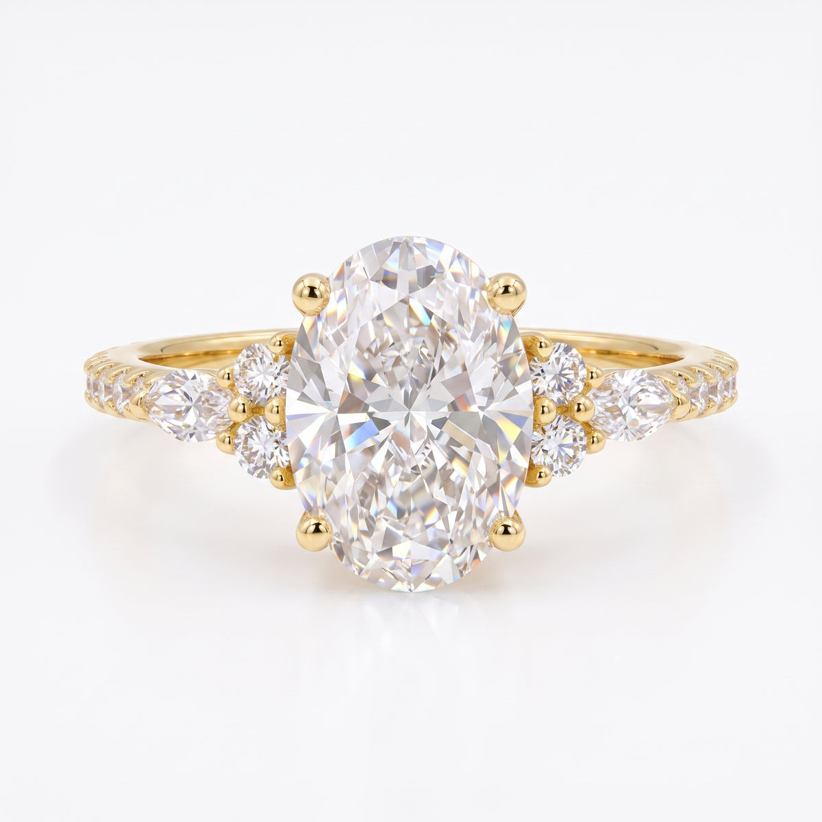 2.00ct Oval Cut 7x9mm Lab-Grown Ring