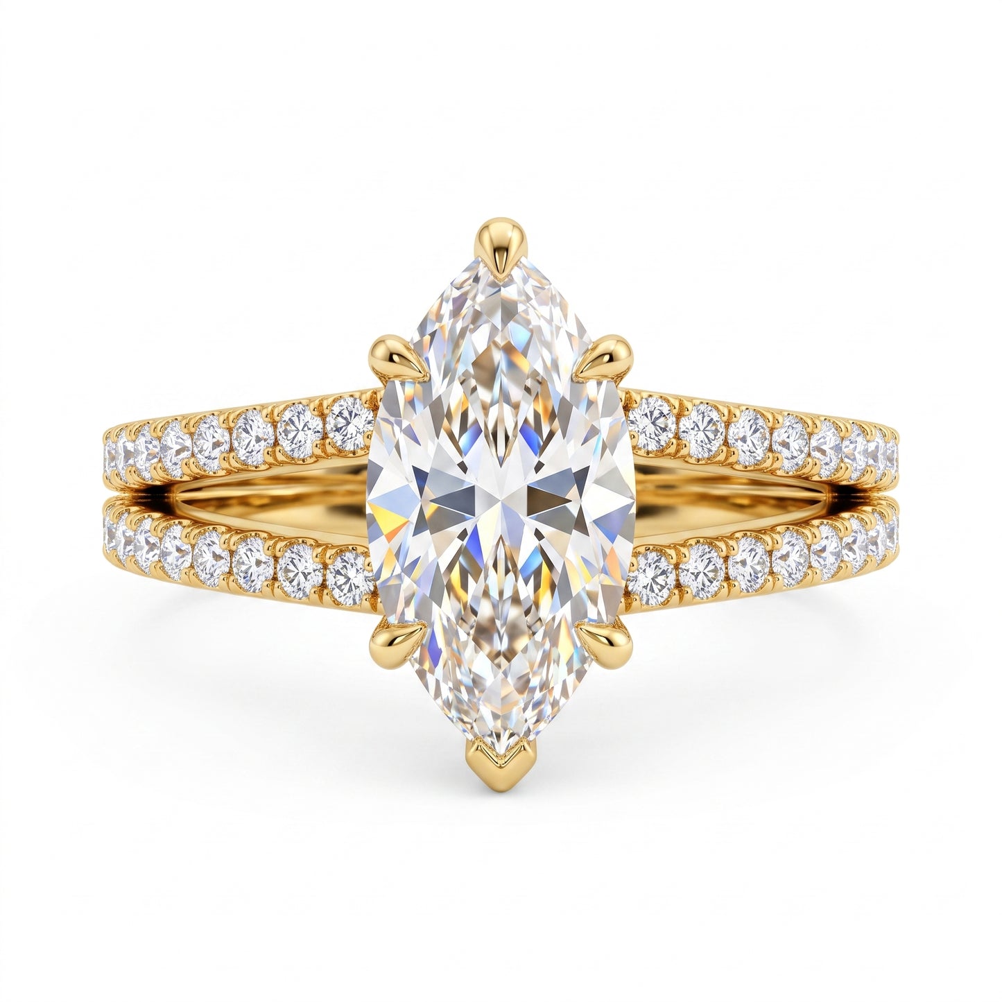 4.00ct Marquise cut Lab-Grown engagement ring