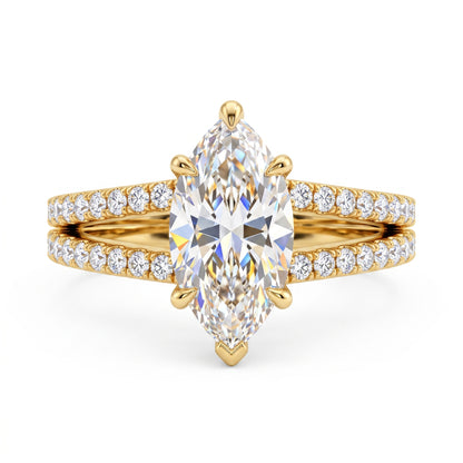 4.00ct Marquise cut Lab-Grown engagement ring