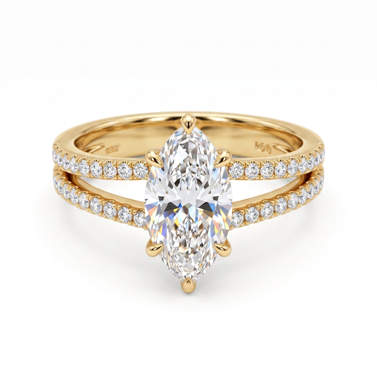 4.00ct Marquise cut Lab-Grown engagement ring
