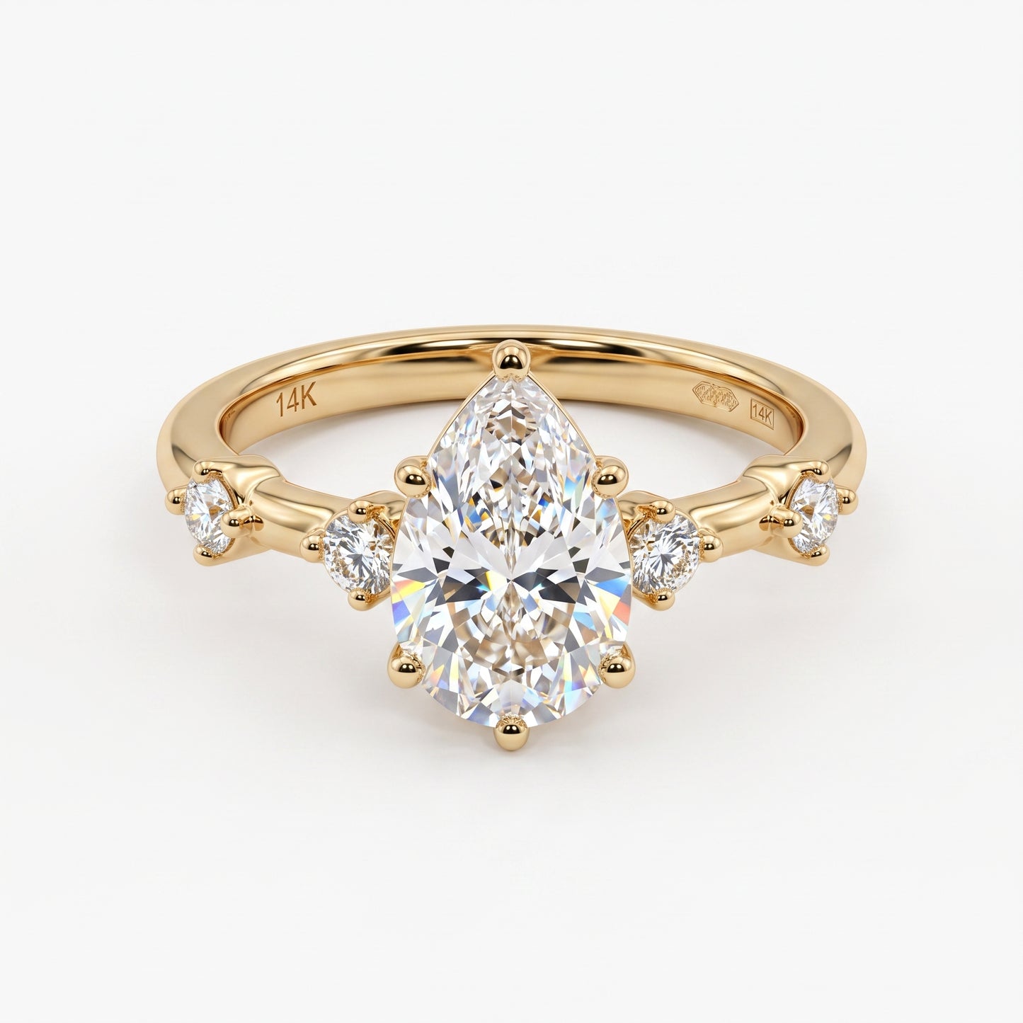 1.50 Carat Pear Cut Lab-Grown Engagement Ring