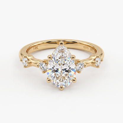 1.50 Carat Pear Cut Lab-Grown Engagement Ring