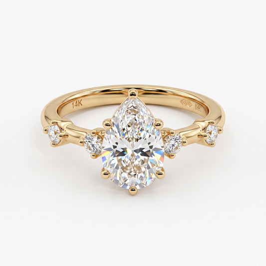 1.50 Carat Pear Cut Lab-Grown Engagement Ring