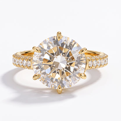 2.00ct Round Cut Paved Lab-Grown Engagement Ring