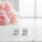 3 ct Dainty Round Lab-Grown Diamond Stud Earrings