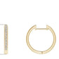 Pave-Set Lab Diamond Hoops 1.00 ct – 14K / 18K