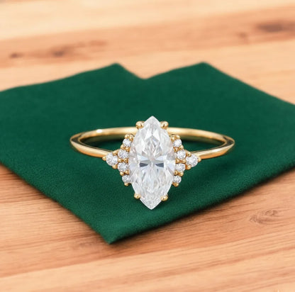 marquise solitaire ring
