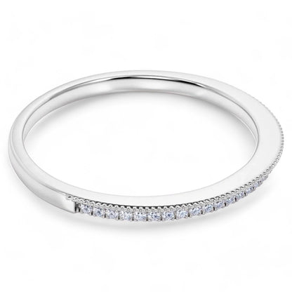 VS/G 0.300Ct Lab-Grown Eternity Ring Womens Wedding Band 14k White Gold