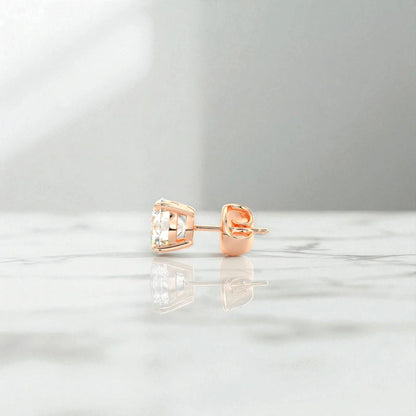 Lab‑Grown Diamond Stud Earrings 1/2 ct – Yellow Gold