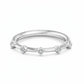 1/8 ct Eternity Lab Grown Diamond Wedding Band Floating Bubble Band Stacking Ring