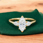 1.300 ct Vintage Marquise Lab Grown Diamond Engagement Ring
