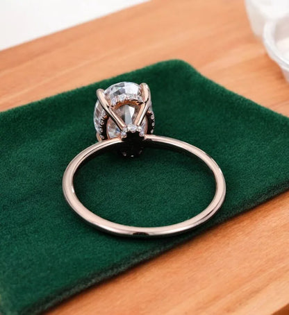 2.5 Carat Lab Grown Diamond Ring – Oval Solitaire 2.614 Ct