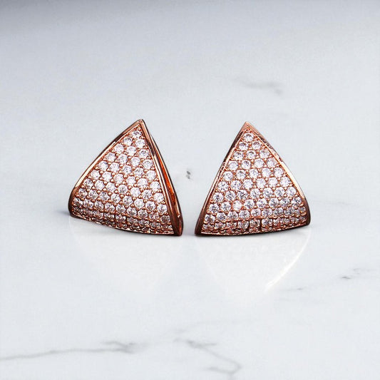 triangle ear studs
