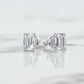 emerald stud earrings white gold
