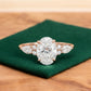 2.5 ct Oval Lab-Grown Diamond Three-Stone Vintage Ring