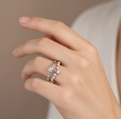 starburst band ring
