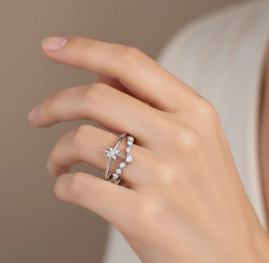 starburst band ring
