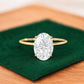 2.614 ct Oval Lab grown Diamond solitaire Engagement Ring