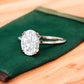 Oval 2.50 ct Lab-Created Diamond Ring – 14K Gold