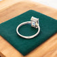 1.75 ct Emerald Lab Diamond Engagement Ring