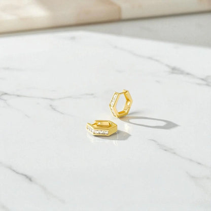 princess cut diamond hoop earrings

