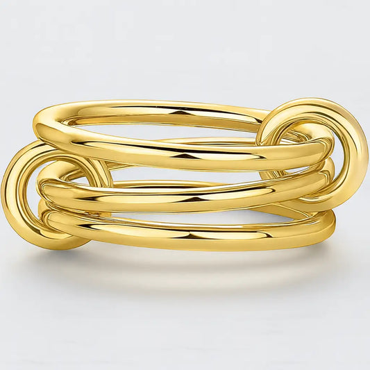 two tone engagement ring
