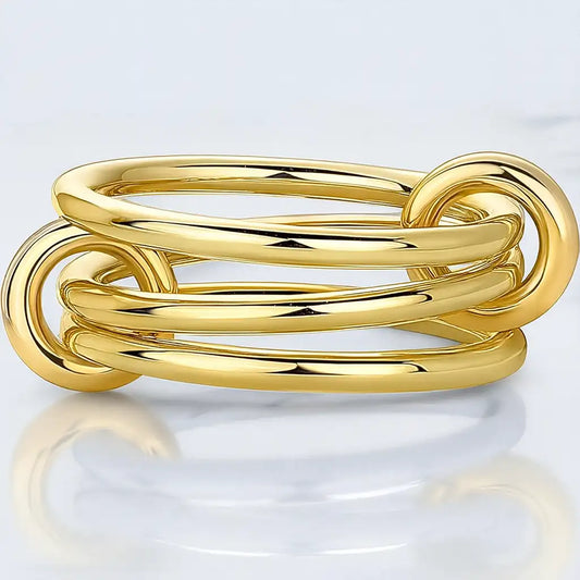 two tone gold wedding band
