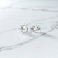 1.00 ct Lab‑Grown Diamond Stud Earrings – 14 K Rose Gold