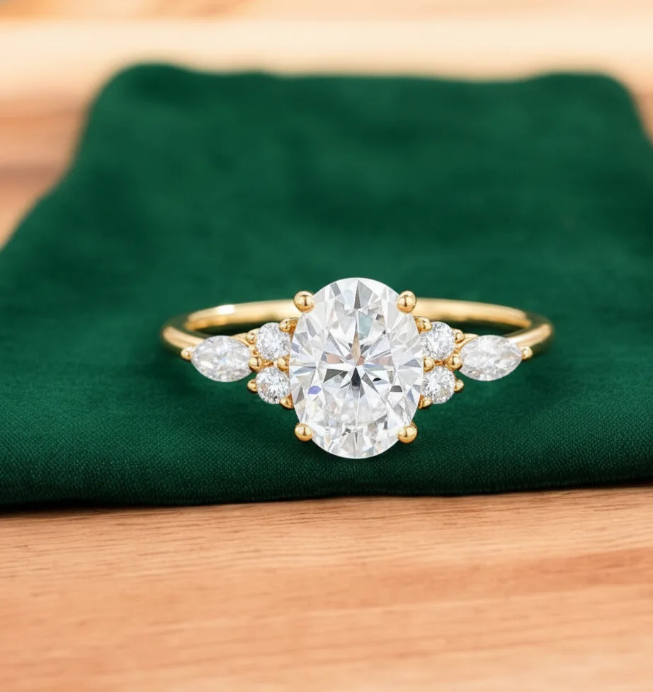 1.750ct Oval Lab Grown Diamond Engagement Ring